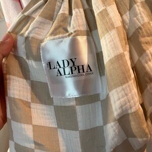 The Lady Alpha Checkered Nursing Cover